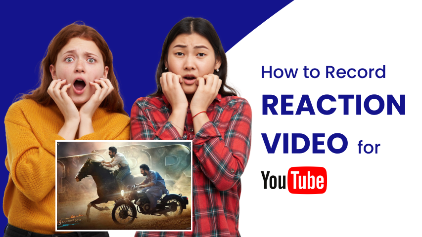 record reaction video for YouTube